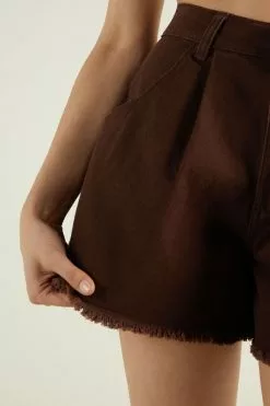 Tezenis Caramella High Waisted Denim Shorts -Outlet Tops Store 1WS1470872U DT1W