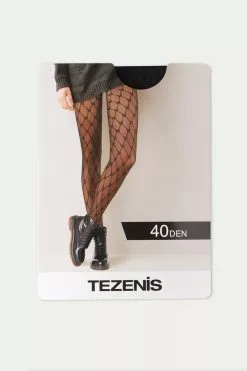 Tezenis 40 Denier Patterned Party Tights -Outlet Tops Store 1ZC054A477V D1