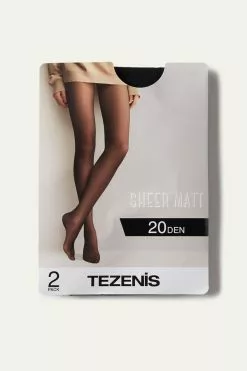 Tezenis 2 X 20 Den Sheer Tights -Outlet Tops Store 1ZC16M 019 D1