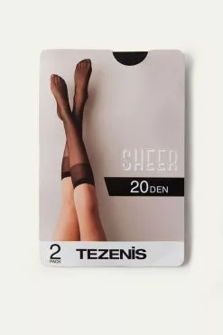 Tezenis 2 X 20 Den Appearance Sheer Knee-Highs -Outlet Tops Store 1ZG21M 019 D1