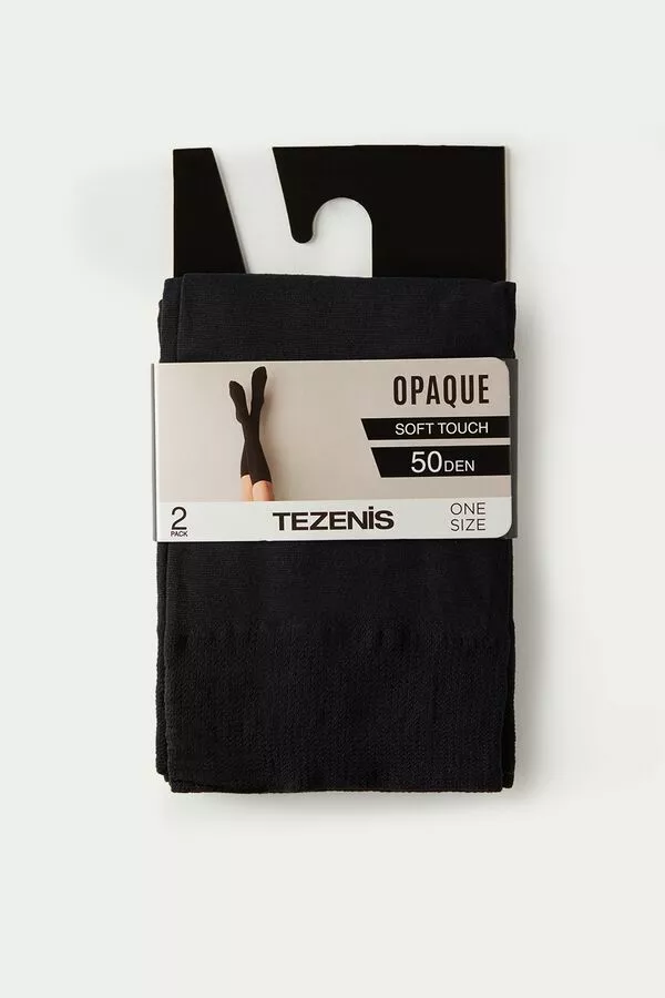 Tezenis 2 X 50 Den Microfiber Knee-Highs 3 Tezenis 2 X 50 Den Microfiber Knee-Highs - Image 3
