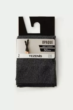 Tezenis 2 X 50 Den Microfiber Knee-Highs -Outlet Tops Store 1ZG51M 1463 D1
