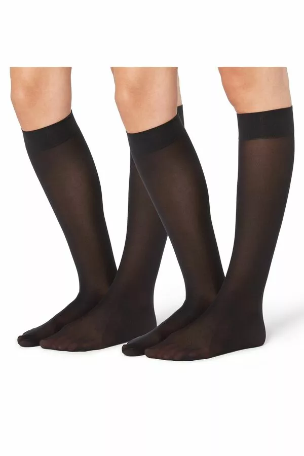 Tezenis 2 X 50 Den Microfiber Knee-Highs 1 Tezenis 2 X 50 Den Microfiber Knee-Highs