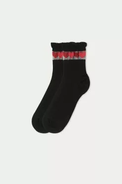 Tezenis Patterned Cotton Crew Socks