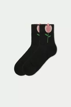 Tezenis Patterned Cotton Crew Socks