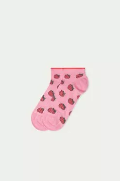 Tezenis Appliquéd Patterned Cotton No-Show Socks