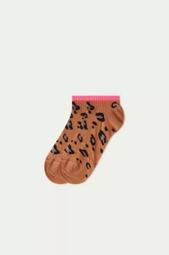 Tezenis Appliquéd Patterned Cotton No-Show Socks