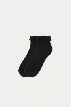 Tezenis Appliquéd Patterned Cotton No-Show Socks