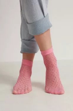 Tezenis Fishnet Socks With Rhinestones